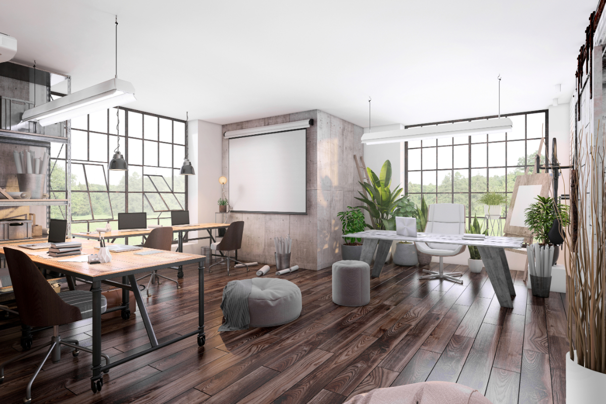  large kitchen with center island surrounded by bar stools